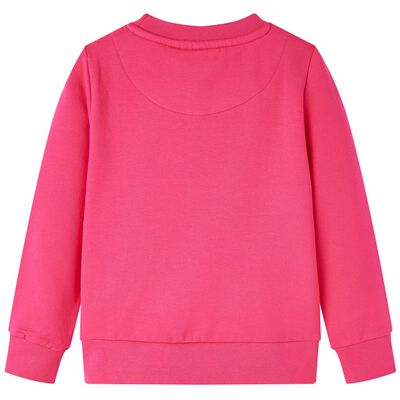 Kinder-Sweatshirt Knallrosa 140