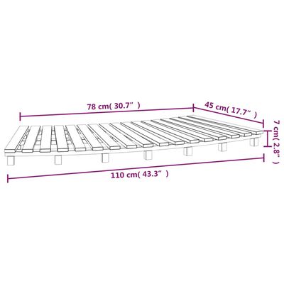 vidaXL Whirlpool-Stufen 2 Stk. Massivholz Akazie