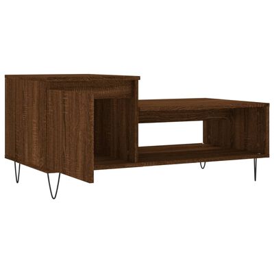 vidaXL Couchtisch Braun Eichen-Optik 100x50x45 cm Holzwerkstoff