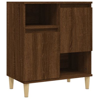 vidaXL Sideboards 3 Stk. Braun Eichen-Optik 60x35x70 cm Holzwerkstoff