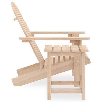 vidaXL Adirondack-Gartenstuhl mit Tisch Massivholz Tanne