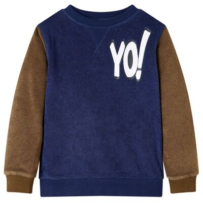 Kinder-Sweatshirt Dunkles Marineblau 92