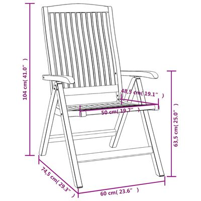 vidaXL 5-tlg. Garten-Lounge-Set Massivholz Teak