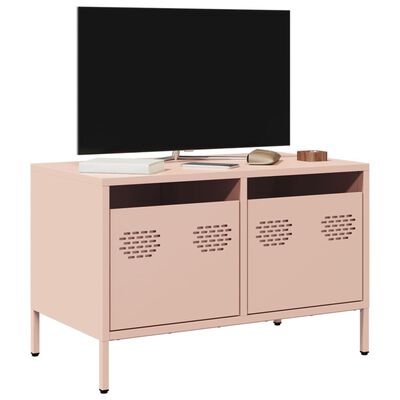 vidaXL TV-Schrank Rosa 68x39x43,5 cm Kaltgewalzter Stahl