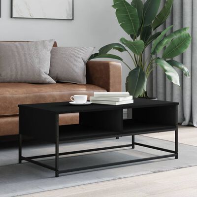 vidaXL Couchtisch Schwarz 100x51x40 cm Holzwerkstoff