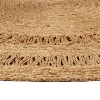 vidaXL Teppich Jute Handgeflochten 150 cm Rund