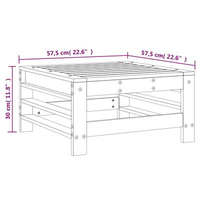 vidaXL Gartenhocker Massivholz Douglasie