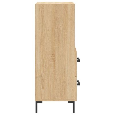 vidaXL Sideboard Sonoma-Eiche 34,5x34x90 cm Holzwerkstoff