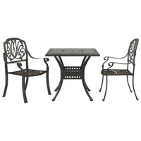 vidaXL 3-tlg. Bistro-Set Bronzen Aluminiumguss