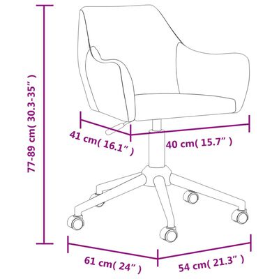 vidaXL Esszimmerstühle 2 Stk. Drehbar Hellgrau Stoff