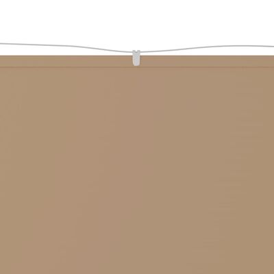 vidaXL Senkrechtmarkise Taupe 100x360 cm Oxford-Gewebe