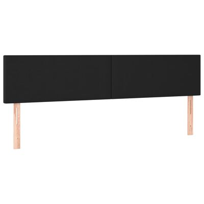 vidaXL Kopfteile 2 Stk. Schwarz 90x5x78/88 cm Kunstleder