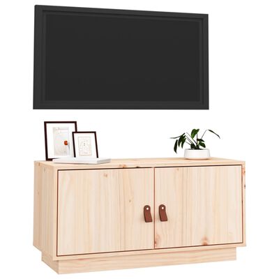 vidaXL TV-Schrank 80x34x40 cm Massivholz Kiefer