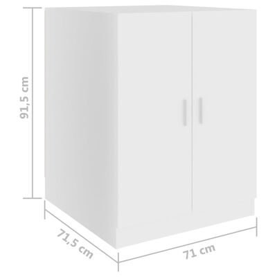 vidaXL Waschmaschinenschrank Weiß