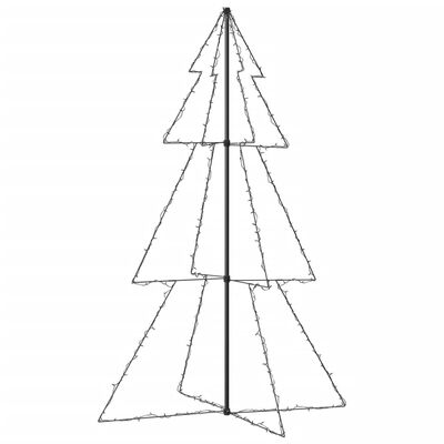 vidaXL Weihnachtsbaum in Kegelform 240 LEDs Indoor Outdoor 118x180 cm