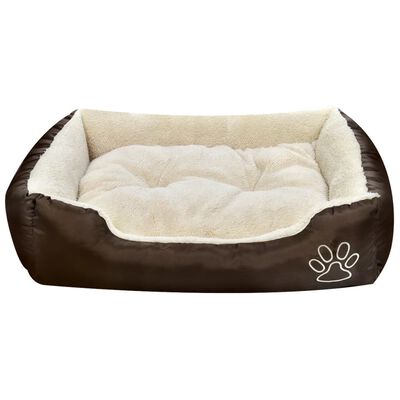 vidaXL Warmes Hundebett mit Polsterkissen M