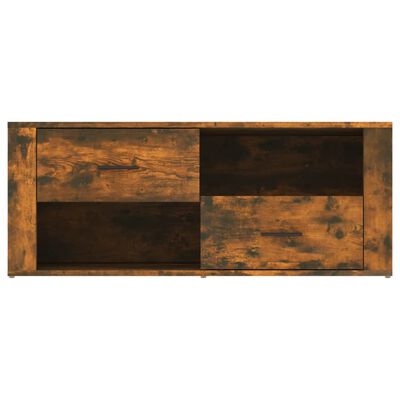 vidaXL TV-Schrank Räuchereiche 100x35x40 cm Holzwerkstoff