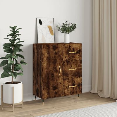 vidaXL Sideboard Räuchereiche 69,5x34x90 cm Holzwerkstoff