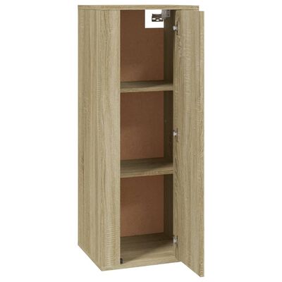 vidaXL TV-Wandschrank Sonoma-Eiche 40x34,5x100 cm