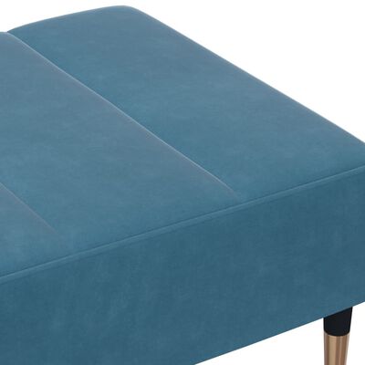 vidaXL Fußhocker Blau 77x55x31 cm Samt