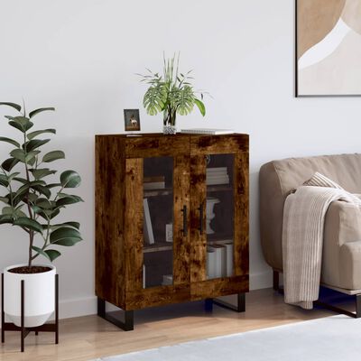 vidaXL Sideboard Räuchereiche 69,5x34x90 cm Holzwerkstoff