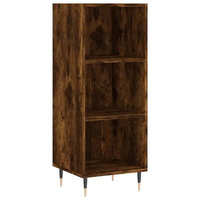 vidaXL Highboard Räuchereiche 34,5x34x180 cm Holzwerkstoff