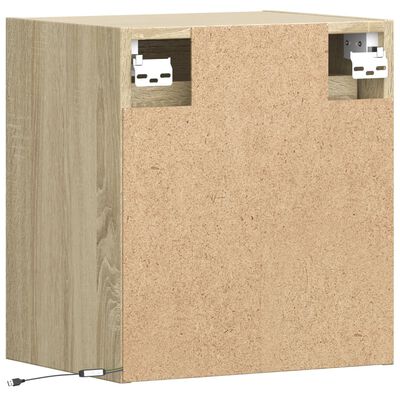 vidaXL TV-Wandschrank mit LED-Beleuchtung Sonoma 41x31x45 cm