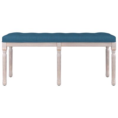 vidaXL Sitzbank Blau 110x40x49 cm Samt