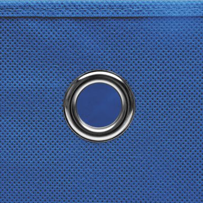 vidaXL Aufbewahrungsboxen 10 Stk. Vliesstoff 28x28x28 cm Blau