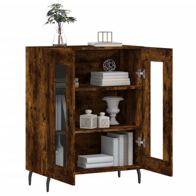 vidaXL Sideboard Räuchereiche 69,5x34x90 cm Holzwerkstoff