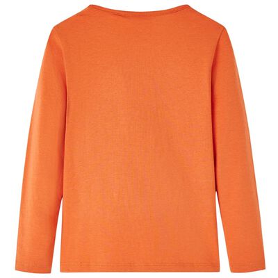 Kinder-Langarmshirt Dunkelorange 104