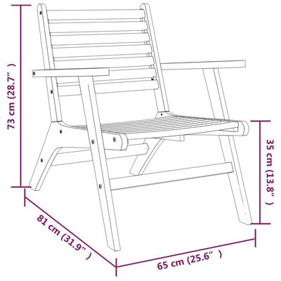 vidaXL 3-tlg. Bistro-Set Massivholz Akazie