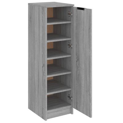 vidaXL Schuhschrank Grau Sonoma 30x35x100 cm Holzwerkstoff