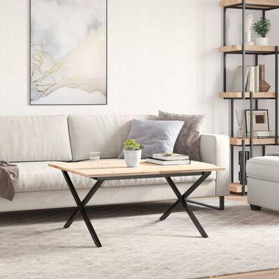 vidaXL Couchtisch-Gestell in X-Form 70x60x43 cm Gusseisen