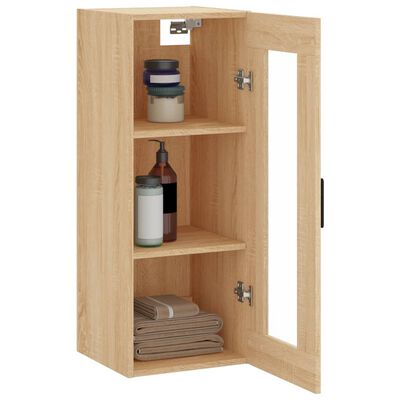 vidaXL Wandschrank Sonoma-Eiche 34,5x34x90 cm