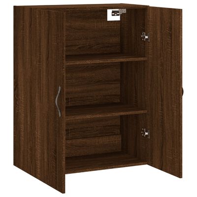 vidaXL Wandschrank Braun Eichen-Optik 69,5x34x90 cm Holzwerkstoff