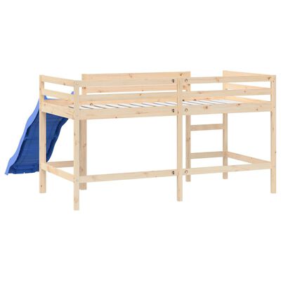 vidaXL Kinderhochbett mit Rutsche 90x200 cm Massivholz Kiefer