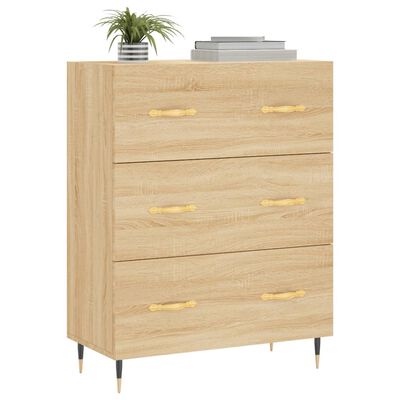 vidaXL Sideboard Sonoma-Eiche 69,5x34x90 cm Holzwerkstoff