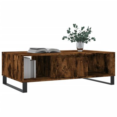 vidaXL Couchtisch Räuchereiche 104x60x35 cm Holzwerkstoff