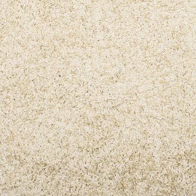 vidaXL Teppich Shaggy Hochflor Modern Golden 120x120 cm