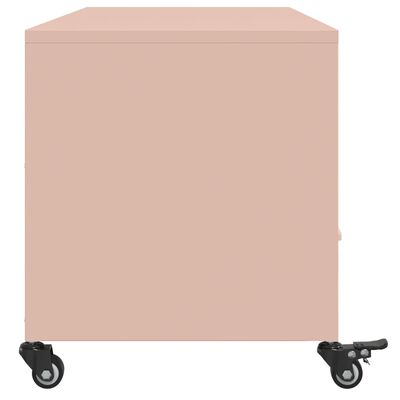 vidaXL TV-Schrank Rosa 100,5x39x43,5 cm Stahl