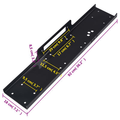 vidaXL Montageplatte 12000 lbs Universal