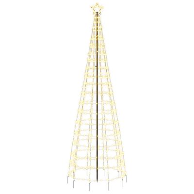 vidaXL LED-Weihnachtsbaum mit Erdspießen 570 LEDs Warmweiß 300 cm