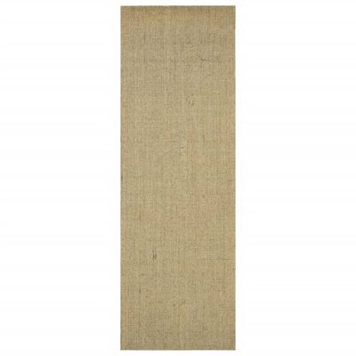 vidaXL Teppich Natur Sisal 66x200 cm Grün