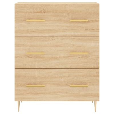 vidaXL Highboard Sonoma-Eiche 69,5x34x180 cm Holzwerkstoff