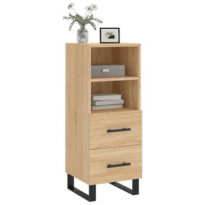 vidaXL Sideboard Sonoma-Eiche 34,5x34x90 cm Holzwerkstoff