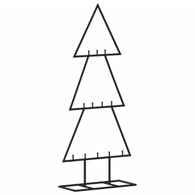 vidaXL Metall-Weihnachtsbaum Deko Schwarz 60 cm