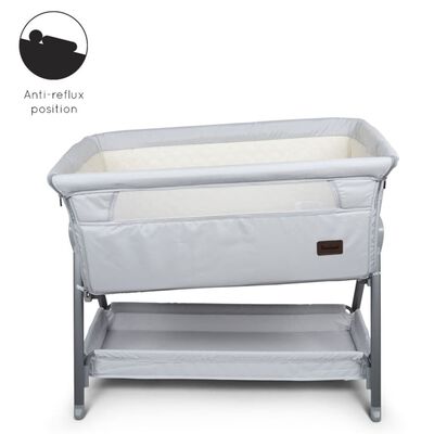 Baninni Baby Zustellbett Elia 92x55x82 cm Hellgrau