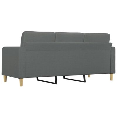 vidaXL B-Ware 3-Sitzer-Sofa Dunkelgrau 180 cm Stoff