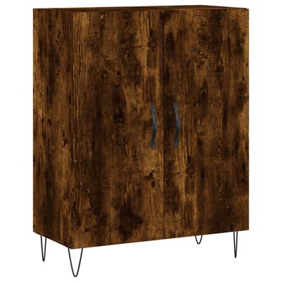 vidaXL Sideboard Räuchereiche 69,5x34x90 cm Holzwerkstoff